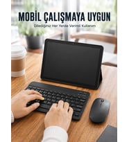 Bluetooth Klavyeli Android Tablet Seti Sım Kart Destekli Kablosuz Mouse Ve Mobil Çalışma Deneyimi