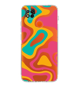 Xiaomi Redmi 9C  Kamera Korumalı Kapak Renkli Desen Tasarımlı Şeffaf  Kılıf