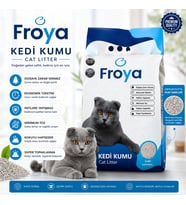 Froya Kokusuz Sade Kumu 10 Lt Orta Taneli Doğal Topaklanan Tozsuz Kumu