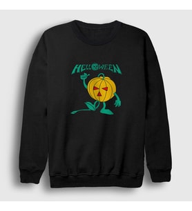 Presmono Unisex Siyah Pumpkin Helloween Sweatshirt 149471tt