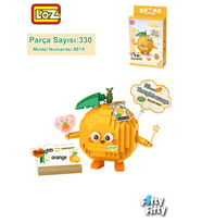 LOZ Micro Block Serisi Sevimli Portakal 330 Parça Oyuncak Yapım Seti FFLZ-8819 (Standart)