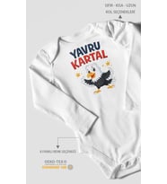 Yavru Kartal Uzun Kollu Çıtçıtlı Bebek Body