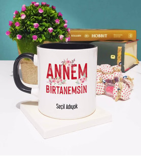Anneler Günü Hediyesi Anneye Hediye - 7 - Kupa Bardak Siyah