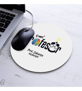 İsimli Profesör Temalı Yuvarlak Mousepad
