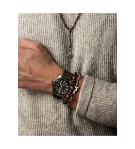Erkek - Birinci Sınıf Kalite Kaplan Gözü Doğal Taş Padore Bileklik  Handcrafted