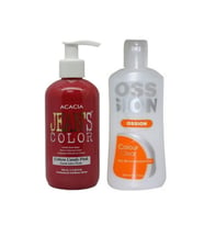 Saç Boyası Pamuk Şekeri Pembe 250ml Ve Ossion Saç Boya Temizleyicisi 200ml