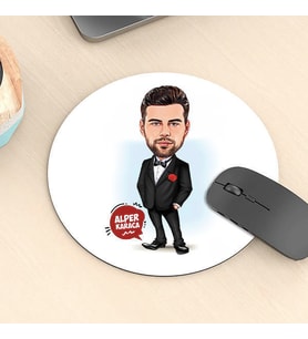Kişiye Özel Karikatürlü Yakışıklı Erkek Mousepad