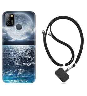 INFINIX Smart 4 5 6 Zero 8 S5 Pro Kılıf Boyun Askılı Silikon Great Moon 1301