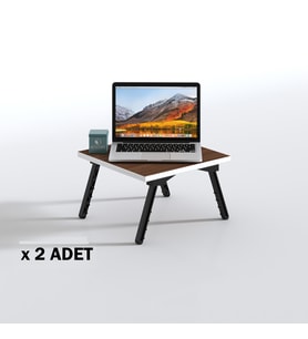 Kenzlife laptop dizüstü bilgisayar sehpası tankutay cvz 2 li set 20*39*39 yemek sofra siyah ayak