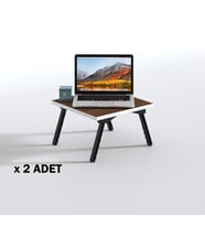 Kenzlife laptop dizüstü bilgisayar sehpası tankutay cvz 2 li set 20*39*39 yemek sofra siyah ayak