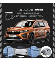 Dacia Joger Oto Araç Kapı Koruma Fitili 5metre Parlak Gri Renk
