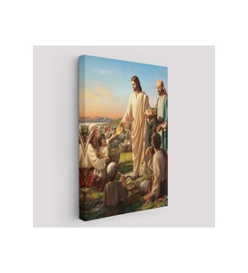 Rab İsa Binlerce Kişiyi Birkaç Ekmek İle Doyuruyor Tablo Jesus Christ -6391
