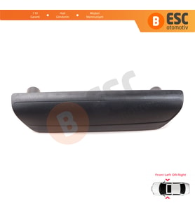 VW Transporter T5 Makyajsız Kasa 2003-2009 İçin Ön İç Kapı Kolu Tutamağı Siyah 7H0867179F 80F