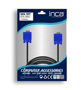 INCA 1.5metre IVGA-15PT VGA Görüntü Kablosu