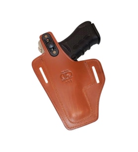 Glock 19 Deri Tabanca Kılıfı Taba Baskılı Kapalı