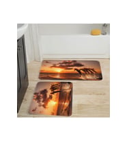 Eliana Home Baskılı 2'li Banyo Paspas Takımı RVG5042