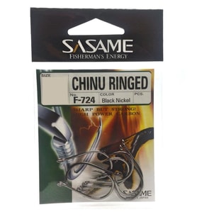 Sasame Chinu Ringed F 724 Black Nikel Olta İğnesi Black Nickel-NO:2/0