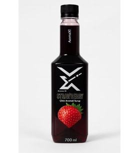 Aromax Çilek Aromalı Konsantre Şurup 700 ml Kokteyl, Kahve, Smoothie ve Tatlılar İçin Profesyonel Kullanım