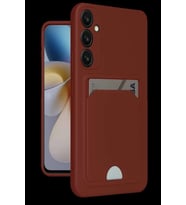 Galaxy A16 5G Kılıf Kelvin Kartvizitli Silikon - Bordo