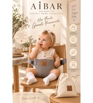Taşınabilir Bebek Mama Sandalyesi Katlanabilir Güvenli Sandalye Kemeri Ana Kucağı Taşıma Keseli