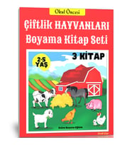 Çiftlik Hayvanları Boyama Kitap Seti (2-5 Yaş)