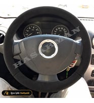 Dacia Sandero Stepway Dikme Direksiyon Kılıfı Alcantara Süet Monza Black 2009-2012