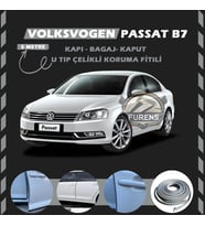 Volksvogen Passat B7 Oto Araç Kapı Koruma Fitili 5metre Parlak Gri Renk