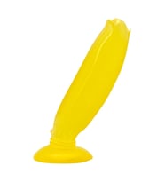 17 cm Vantuzlu Muz Şeklinde Silikon Arka Tıkaç (Sarı)