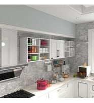 Kenzlife hazır mutfak dolabı mercimek60 byz mod1 60*240*32 mebran kapak suntalam gövde