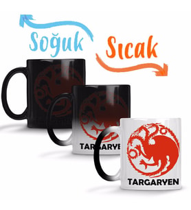 Targaryen Sihirli Kupa Bardak Porselen