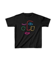 Unisex Çocuk Baskılı T-Shirt - Siyah
