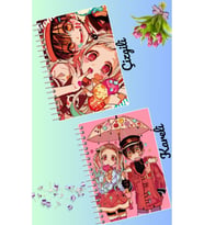 Toilet bound hanako kun defter seti 2 adet A4 boyutu 21*30 çizgili + kareli 60 syf