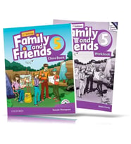 Family and Friends Level 5 : Class Book and WORKBOOK with Downloadable Audios