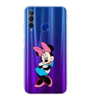 Huawei Honor 20 Lite  Kamera korumalı Kapak Minnie Mouse Tasarımlı  Şeffaf Kılıf
