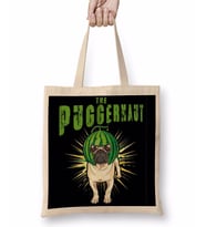 Pug Dog Puggernaut Life Funny Gift Bez Çanta Uzun Saplı