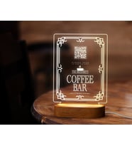 BK Gift Restoran & Cafe & Barlara Özel Led Lamba QR Kod Menü, Işıklı QR Menü, QR Kodlu Masa Dekoru, Işıklı Pleksi Biblo-11