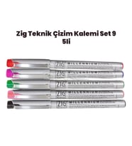 Zig Teknik Çizim Kalem Set 9 5li