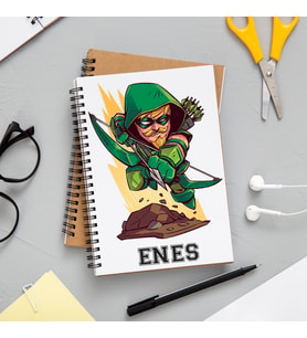 Green Arrow Marvel Defteri Kişiye Özel