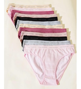 12 li Paket Tutku Bayan Perla Bikini Külot Karışık Renk (Çok Renkli)
