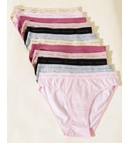 12 li Paket Tutku Bayan Perla Bikini Külot Karışık Renk (Çok Renkli)