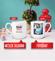 Diyaliz Teknisyenine Hediye Diyaliz Teknisyeni Kupa Bardak Oval Fotoğraflı
