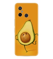 Xiaomi Redmi 12C Kılıf Resimli Desenli Silikon Platinium Series Dance Avokado 1878