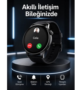 Akıllı Saat Bildirim Görme Amoled Ekran Gps Uyumlu Sesli Görüşme