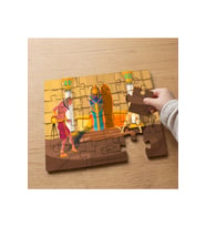 Mısır Hazine Odası Tasarımlı 24 Parça Ahşap Çocuk Puzzle