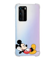 Huawei P40 Pro  Köşe Korumalı Antişok Kapak Mickey Mouse Tasarımlı Şeffaf  Kılıf