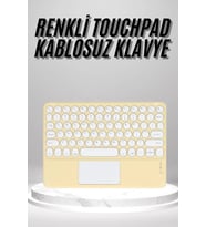 Touchpad Uyumlu Bluetooth Klavye Slim Kablosuz Wifi Q Klavye