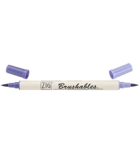 Zig Brushables 2 Renk Tonu Fırça Uçlu Marker Kalem 080 Pure Violet 
