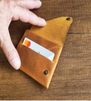 Sumerian Minimalist Crazy Deri Cüzdan Taba (Anahtarlık Hediye)
