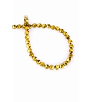 Hematit Doğal Taş Gold Hegzagonal Kesim 6mm Dizi
