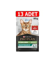 Pro Plan Pouch Kısırlaştırılmış Sığır Etli Kedi Konservesi 85 Gr X 13 Adet (Kahverengi)